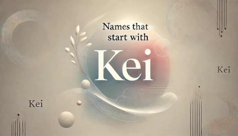 Names That Start with Kei