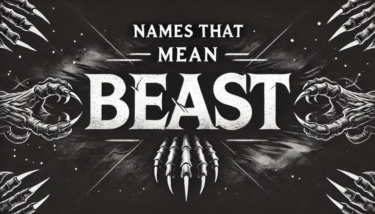 Names That Mean Beast