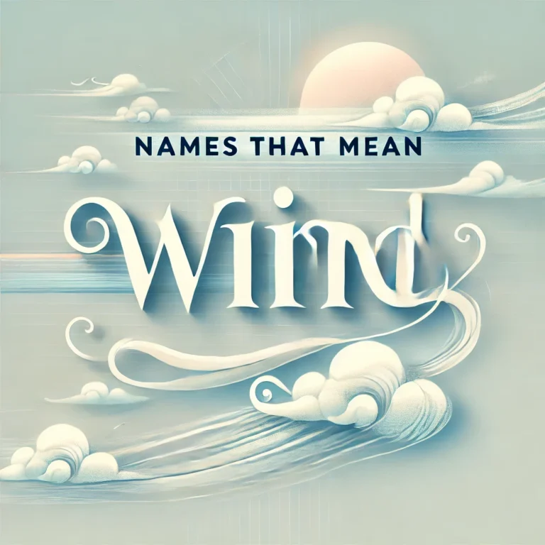 Names That Mean Wind