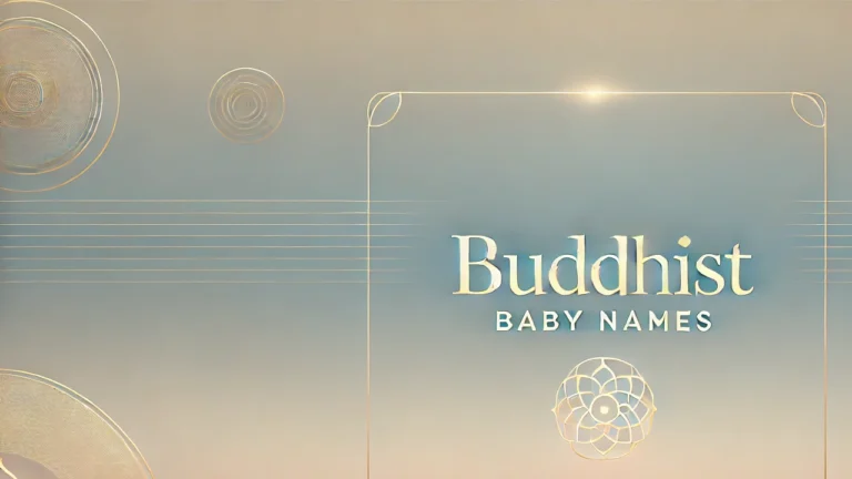 Buddhist Baby Names