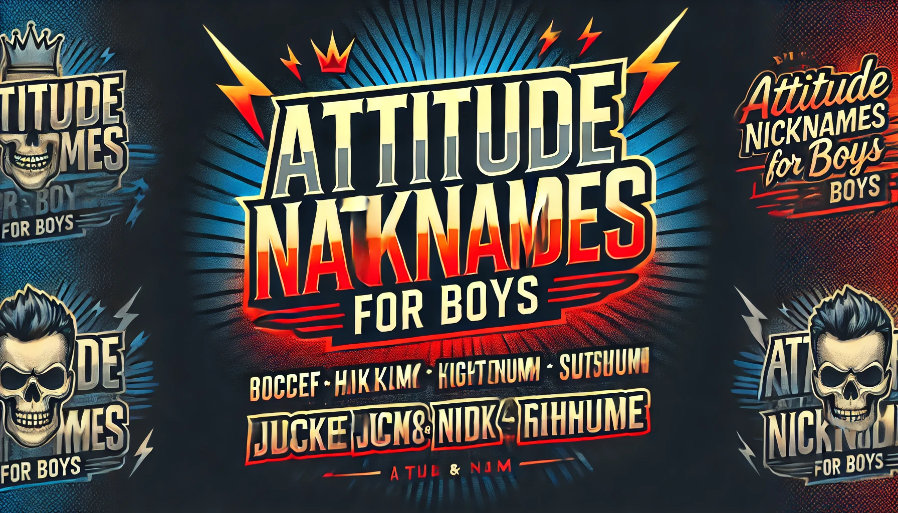 Attitude Nicknames for Boys