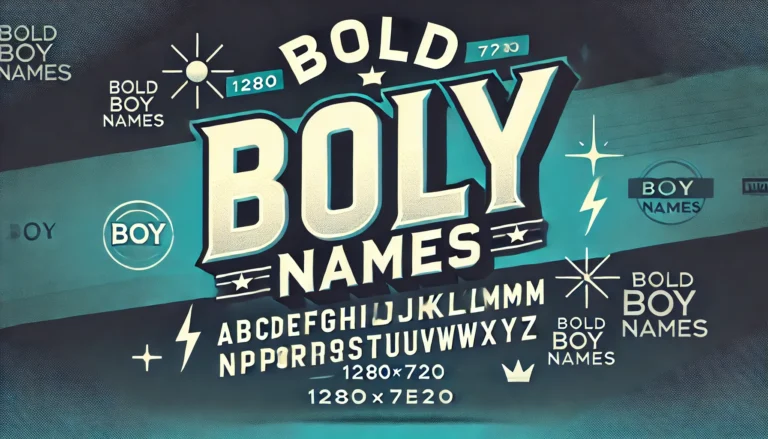 Bold Boy Names