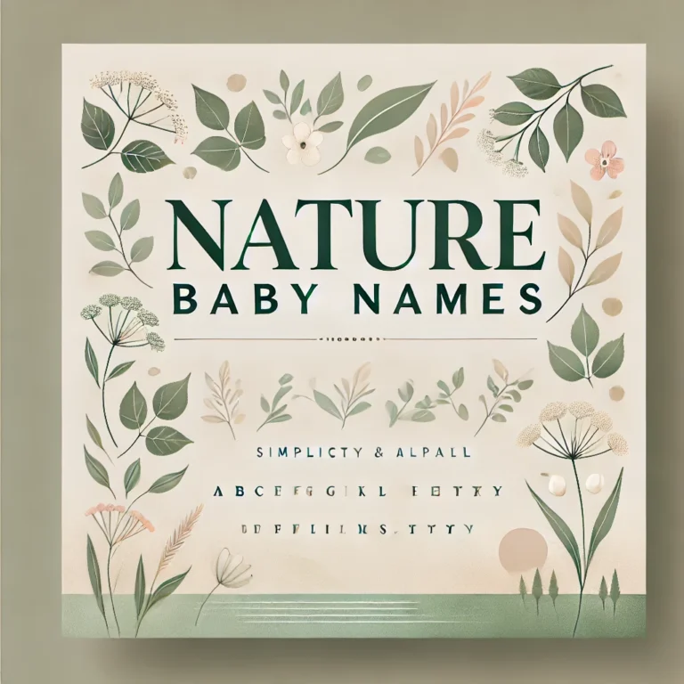 Nature- Inspired Baby Names