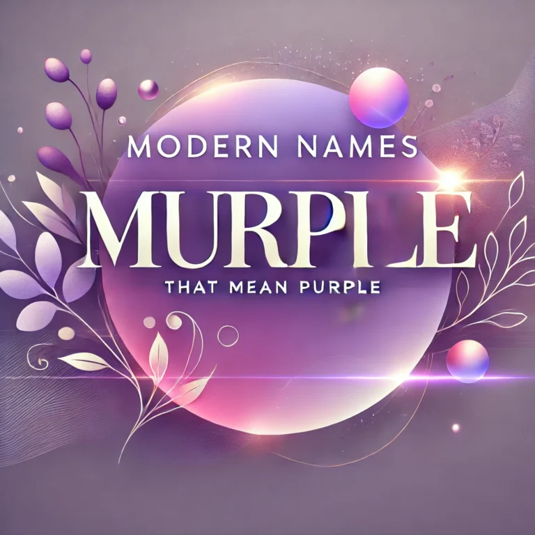 Modern Names That Mean Purple