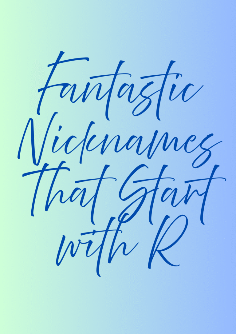 Nicknames That Start with R